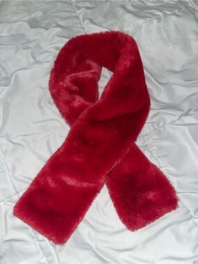 Plush Faux Fur cranberry/red Scarf